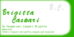 brigitta caspari business card